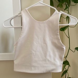 Girlfriend Collective Sports Bra in off white (Dylan tank bra)